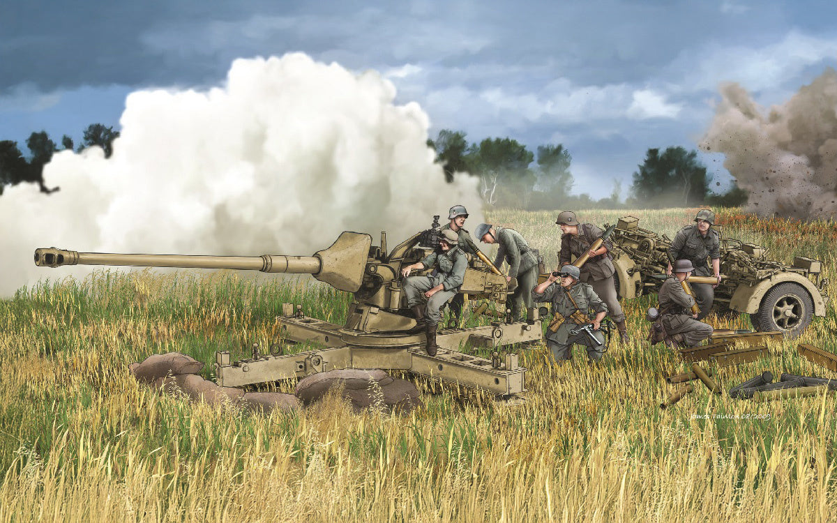 1/35 PaK 43/3 L/71 mit Behelfslafette