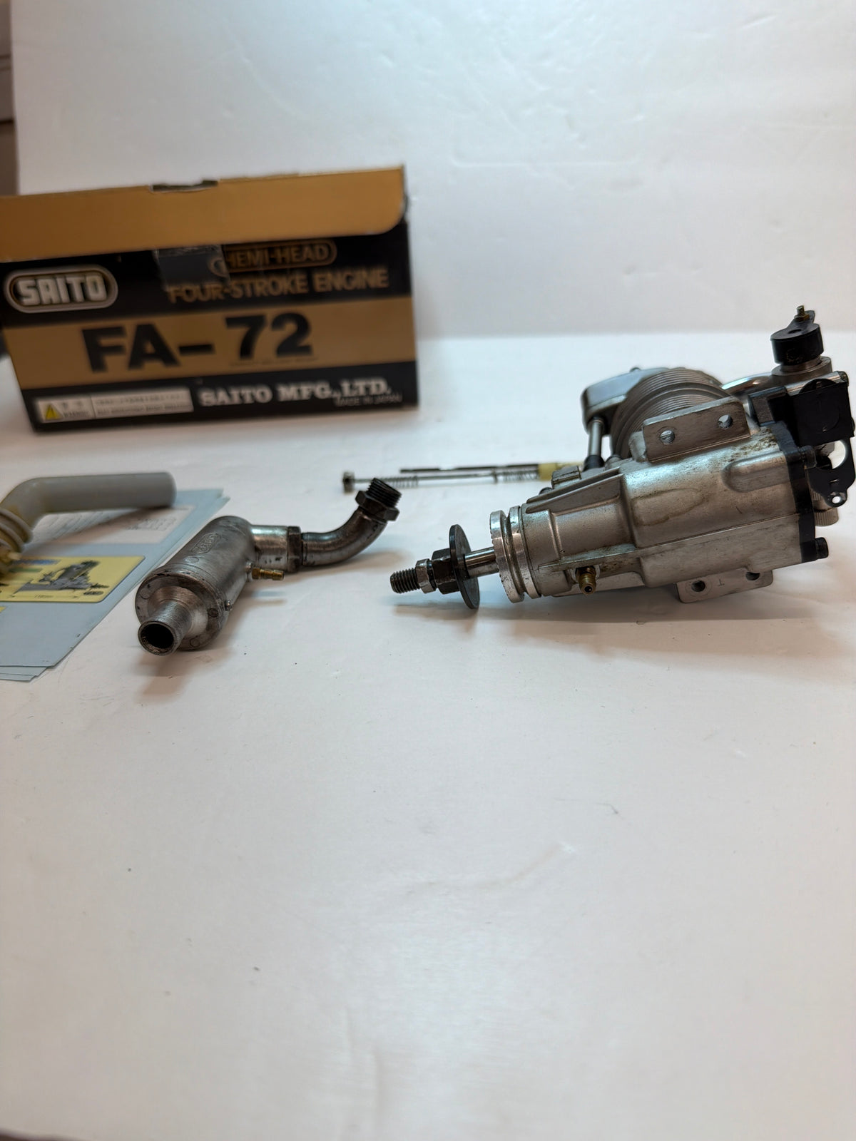 Second Hand Aircraft Engine 4-stroke Saito FA-72 (Box 62)