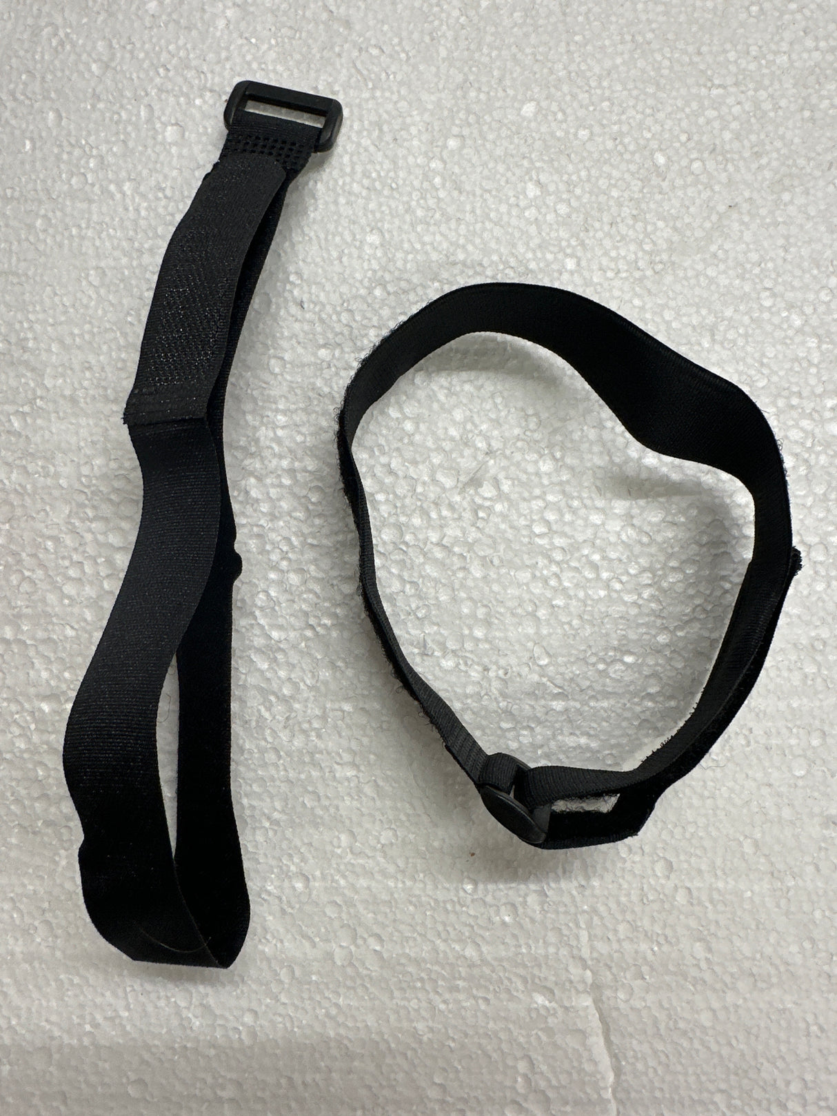 Two Velcro 400mm long 20 mm wide Battery Straps Black