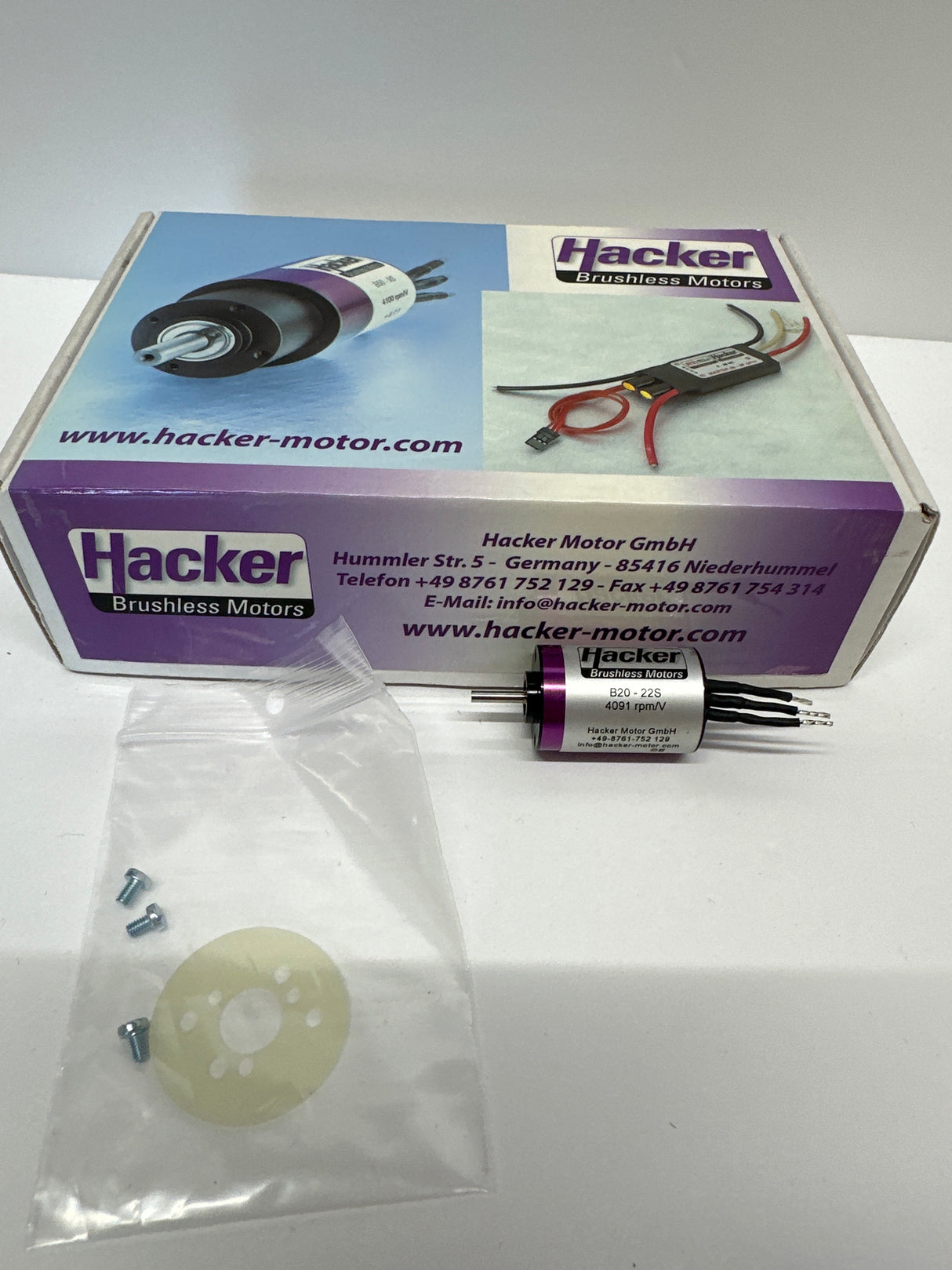 Hacker B20-22S 4091 rpm Inrunner Brushless Motor