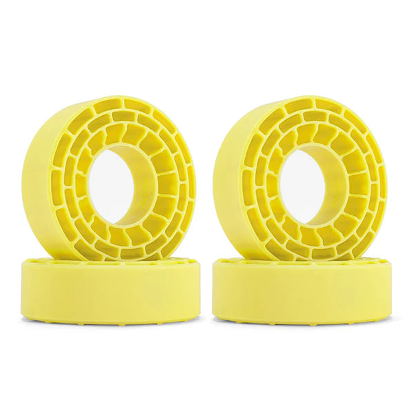 INJORA Silicone Rubber Inserts for 62-64mm*24mm 1.0 Inch Tires Yellow