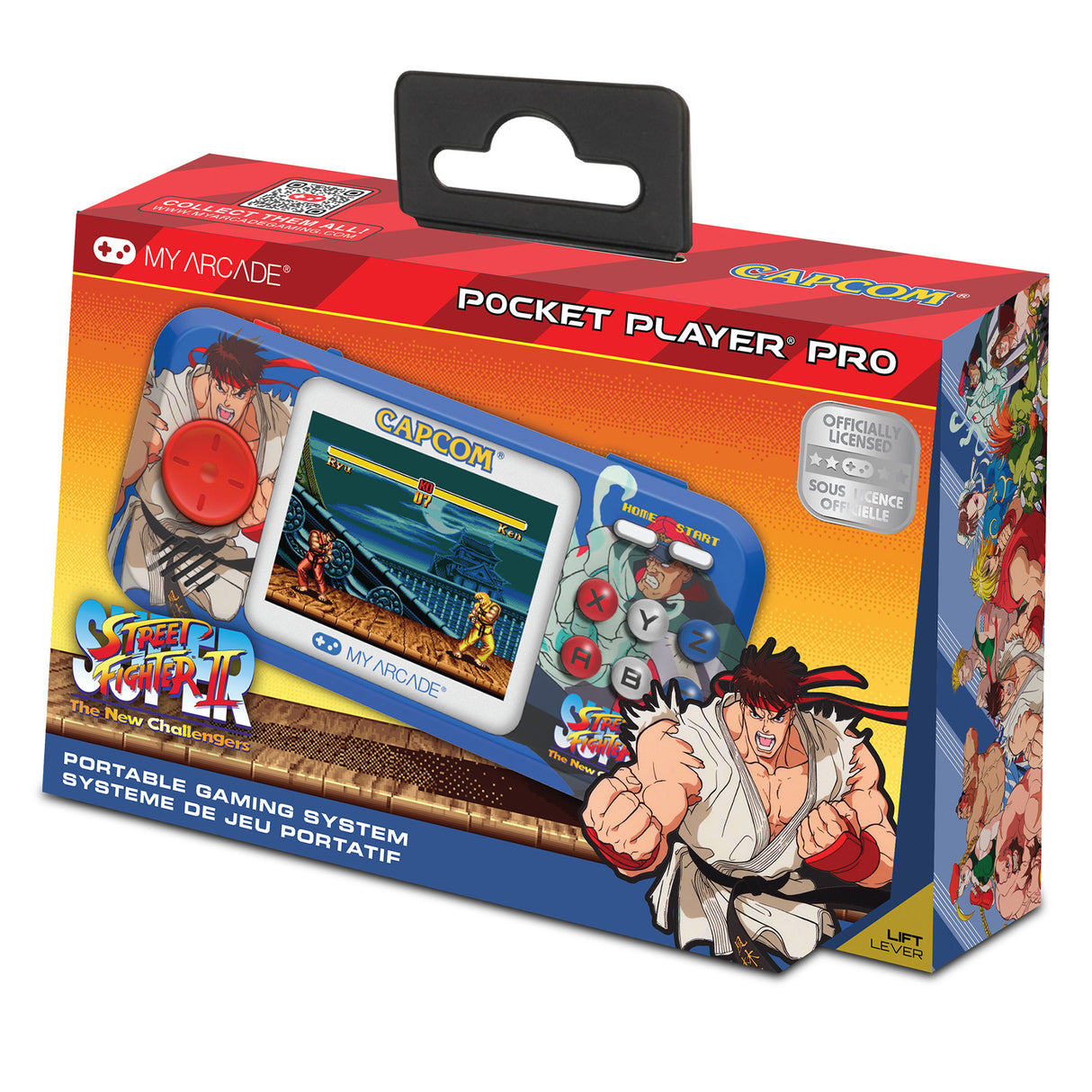 Super Street Fighter II Pocket Player Pro Portable Gaming System (2 Games In 1) DGUNL4187 by My Arcade DGUNL3227 PRE ORDER - COMMING SOON