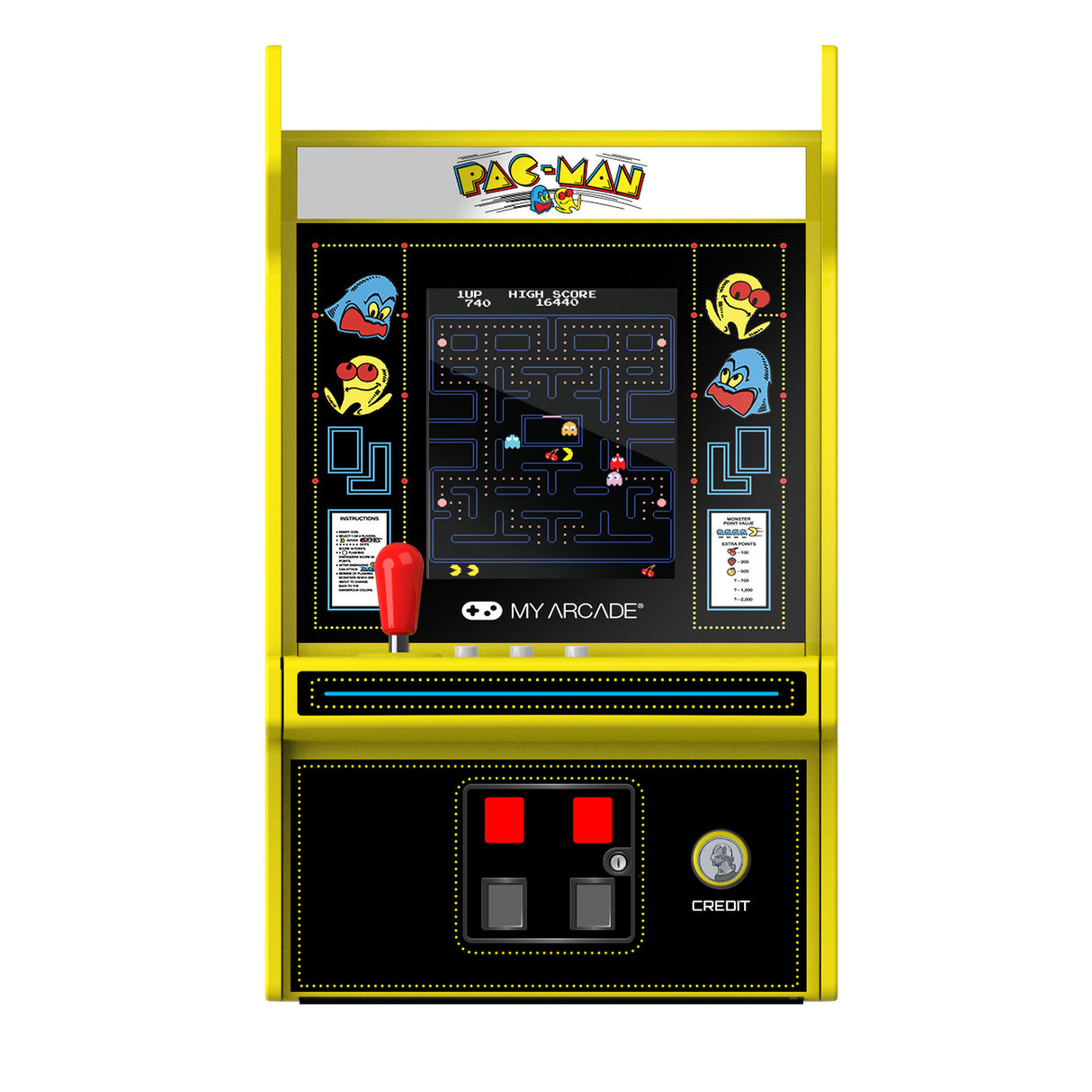 Pac-Man Micro Player Pro 6.7 inch Portable Retro Arcade by My Arcade DGUNL4194 PRE ORDER - COMMING SOON