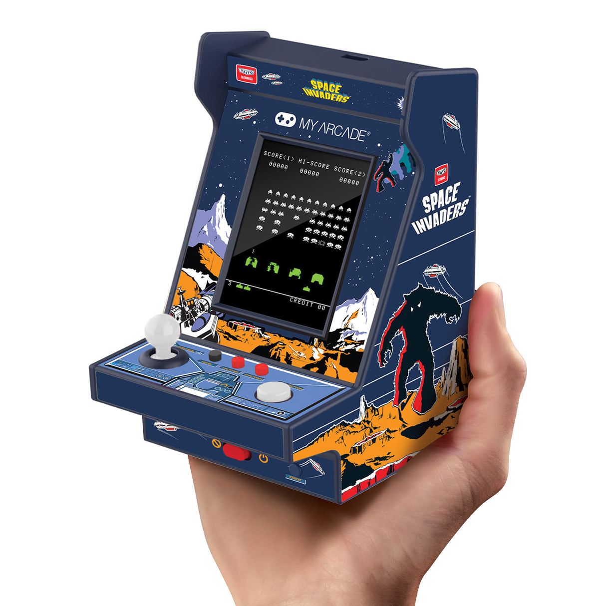 Space Invaders Nano Player Pro 4.8 Inch Portable Retro Arcade by My Arcade DGUNL7005 PRE ORDER - COMMING SOON