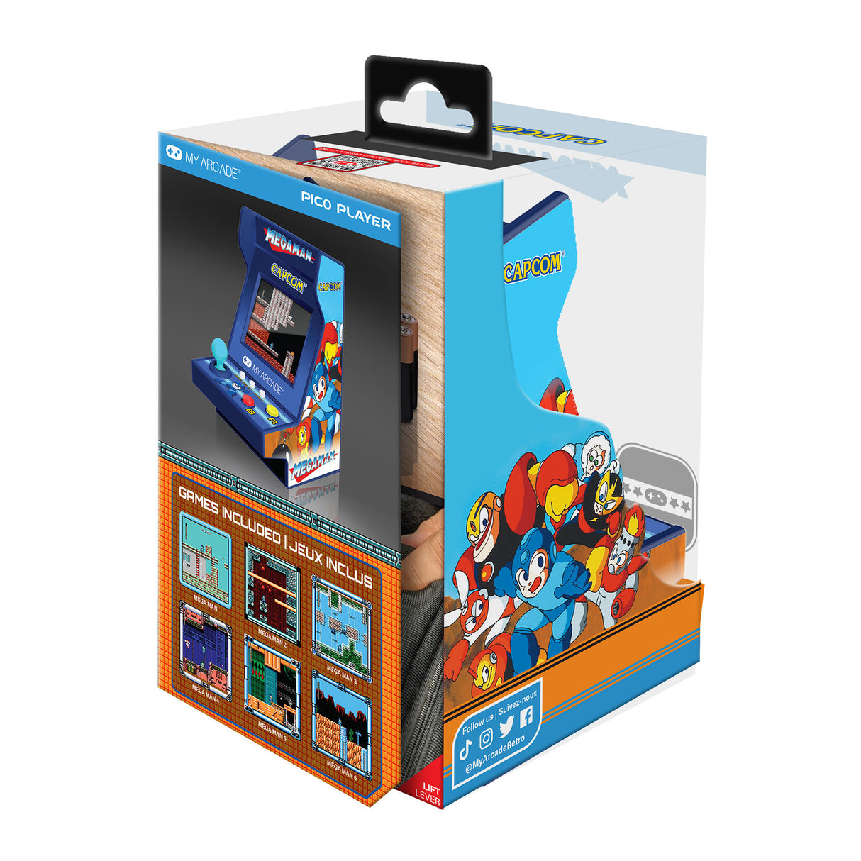 Mega Man Pico Player 3.7 Inch Portable Retro Arcade (6 Games in 1) by My Arcade DGUNL7011 PRE ORDER - COMMING SOON