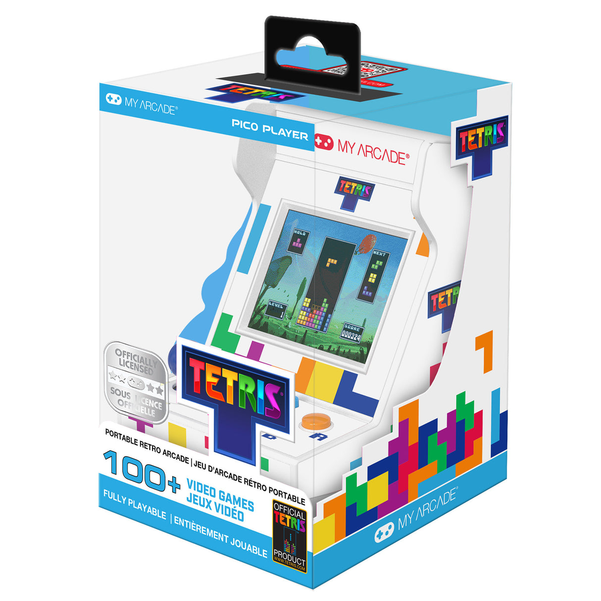 Tetris Pico Player 3.7 inch Portable Retro Arcade (101 Games in 1) by My Arcade DGUNL7027 PRE ORDER - COMMING SOON