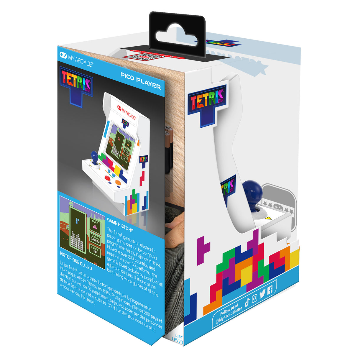 Tetris Pico Player 3.7 inch Portable Retro Arcade (101 Games in 1) by My Arcade DGUNL7027 PRE ORDER - COMMING SOON