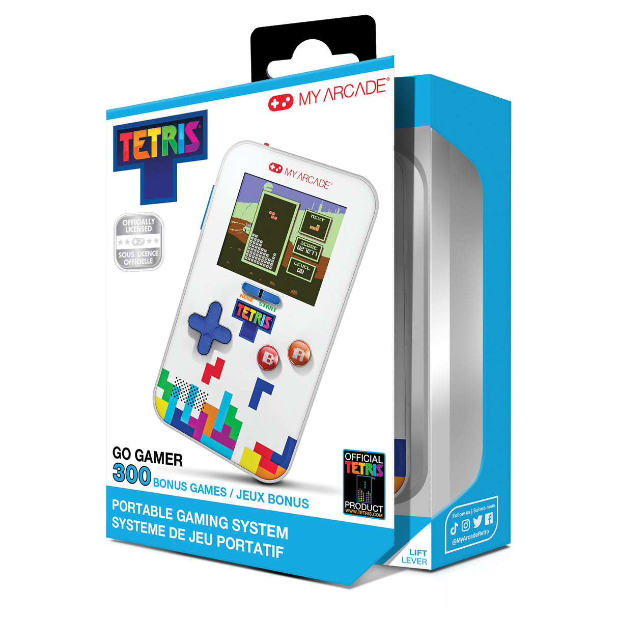 Tetris Go Gamer Portable Video Game System (301 Games in 1) by My Arcade DGUNL7029 PRE ORDER - COMMING SOON