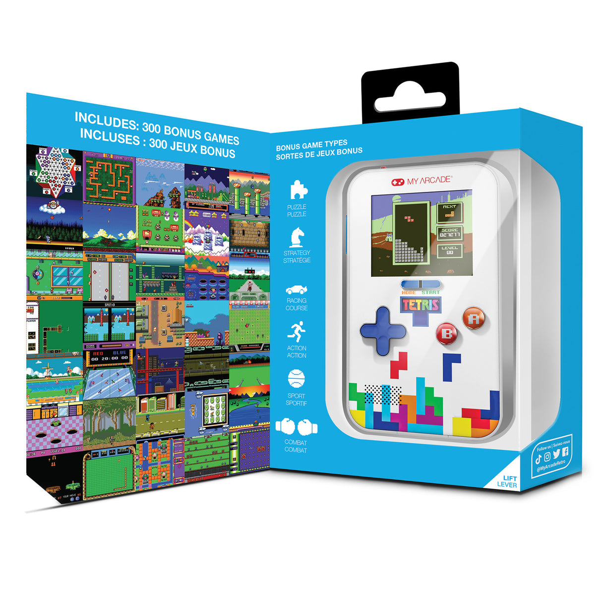 Tetris Go Gamer Portable Video Game System (301 Games in 1) by My Arcade DGUNL7029 PRE ORDER - COMMING SOON