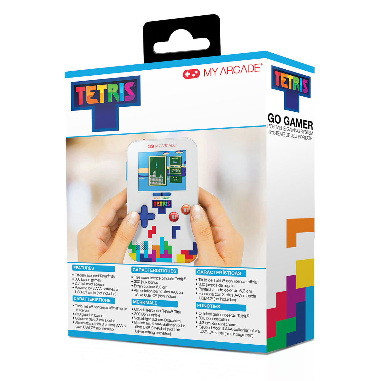 Tetris Go Gamer Portable Video Game System (301 Games in 1) by My Arcade DGUNL7029 PRE ORDER - COMMING SOON