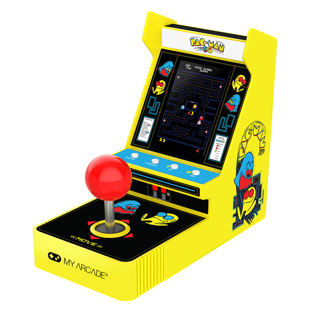 Pac-Man Joystick Player Portable Retro Arcade by My Arcade DGUNL7073