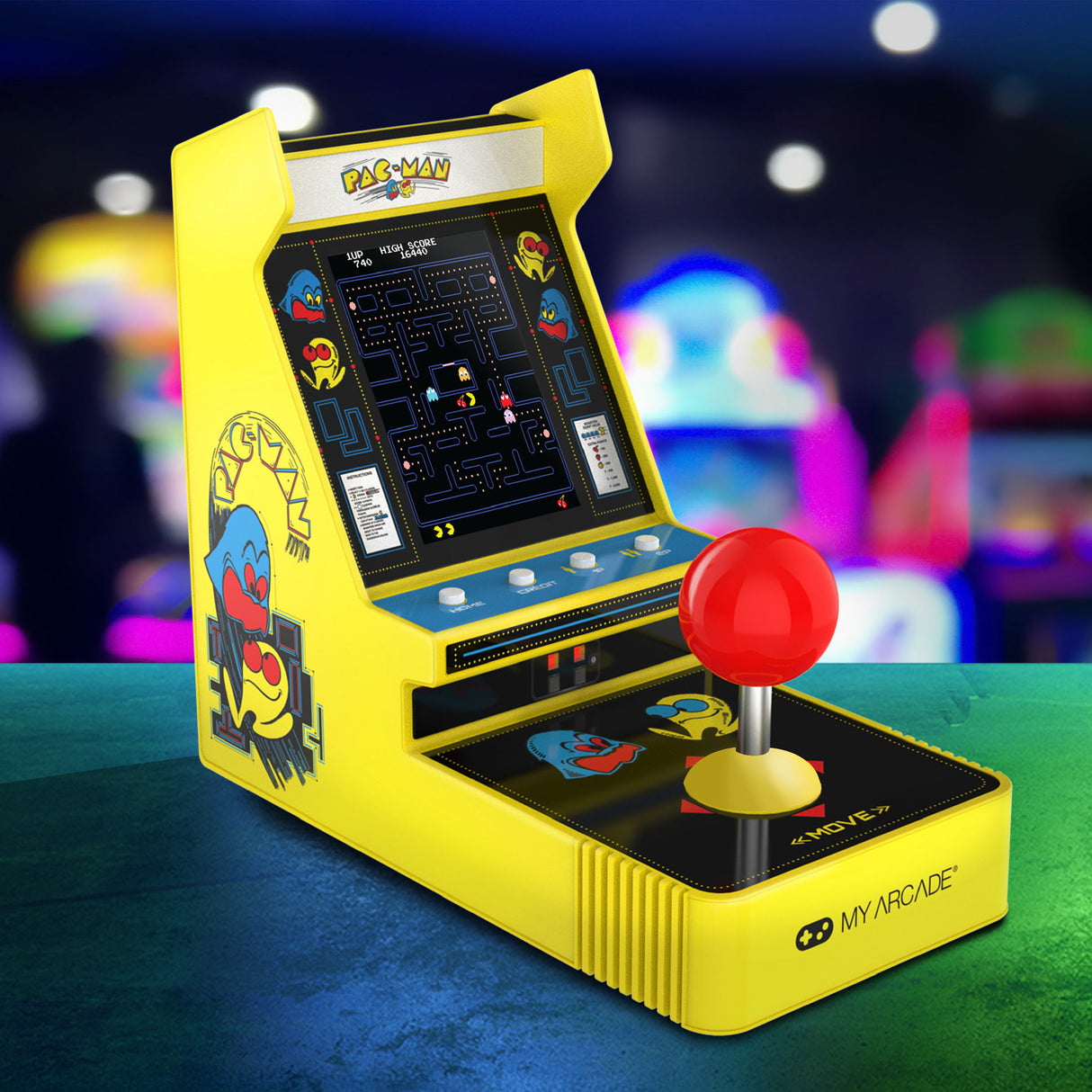 Pac-Man Joystick Player Portable Retro Arcade by My Arcade DGUNL7073