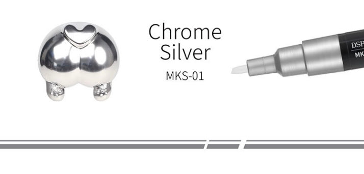 MKS-01 Super Metallic Color Markers - Chrome Silver