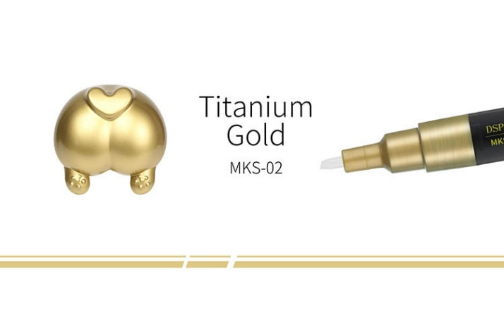 MKS-02 Super Metallic Color Markers - Titanium Gold