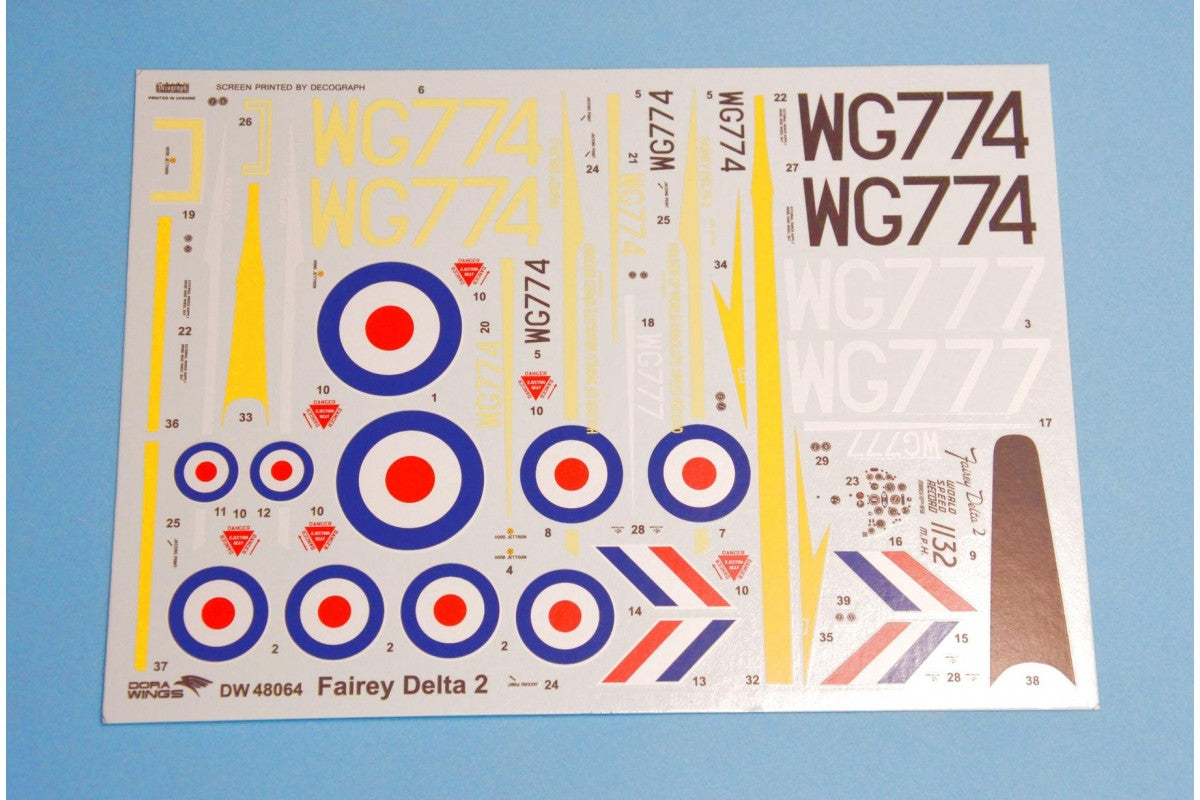 Dora Wings 1/48 Fairey Delta 2 Kit DW48064