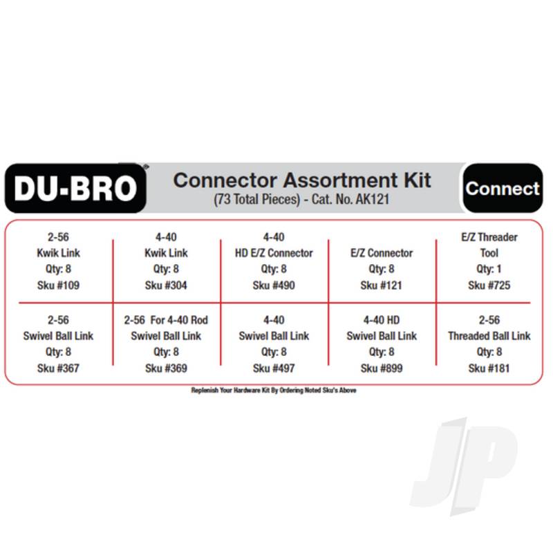 Dubro Connectors Assortment Kit (73 pcs set)