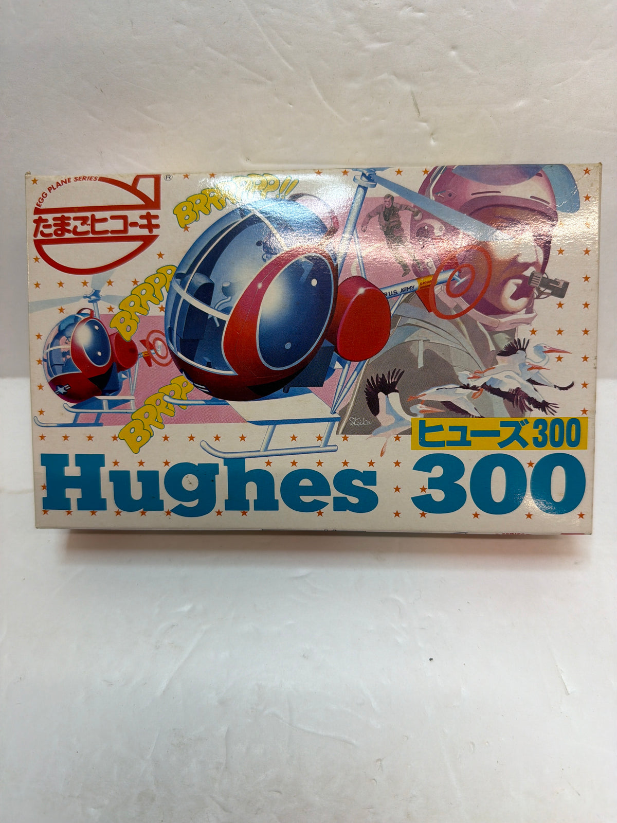 Hasegawa Hughes 300 Egg Plane Non-scale TH24 Plastic Model Kit Vintage