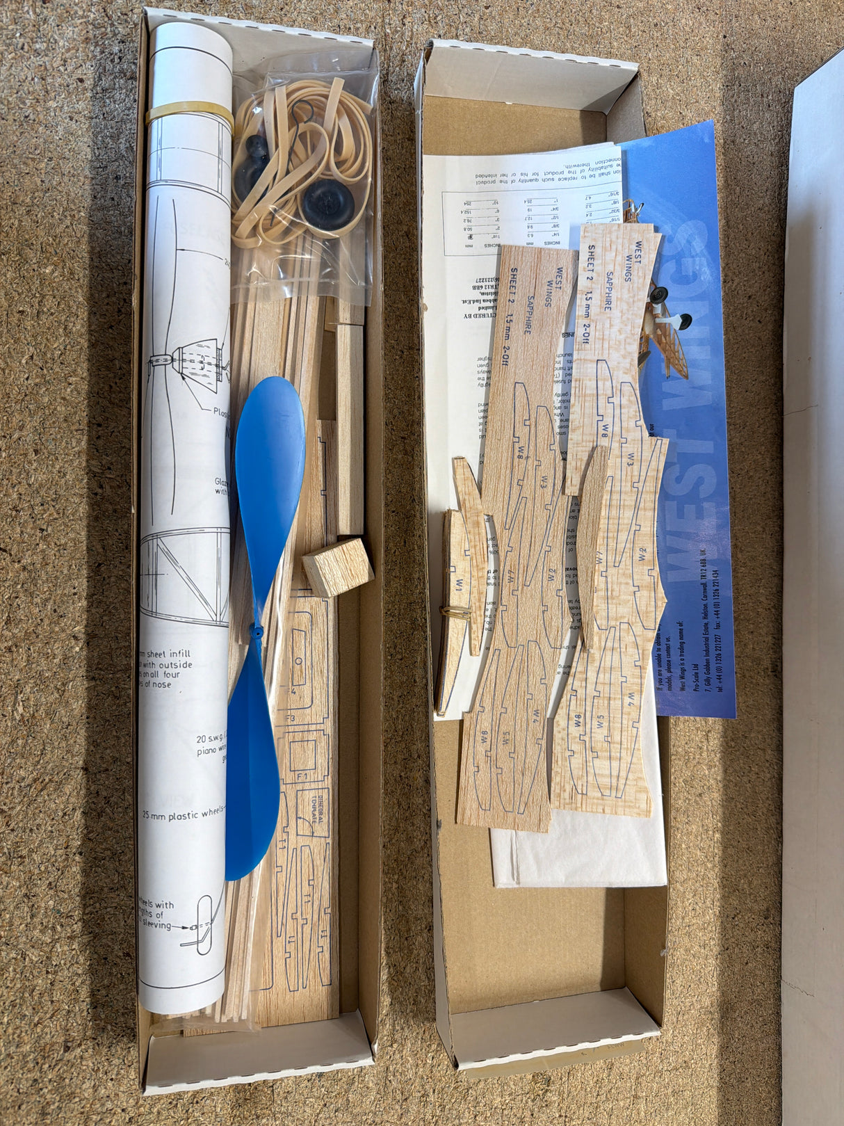 West Wings Sapphire kit Some Ribs have been cut out