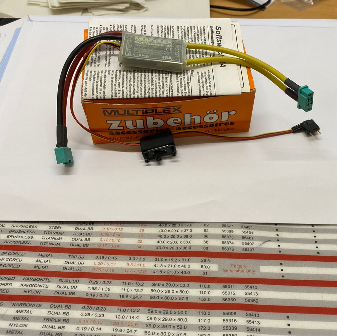 Multiplex Nimh 45amp Soft Switchh MPX Connectors  (BOX 79)