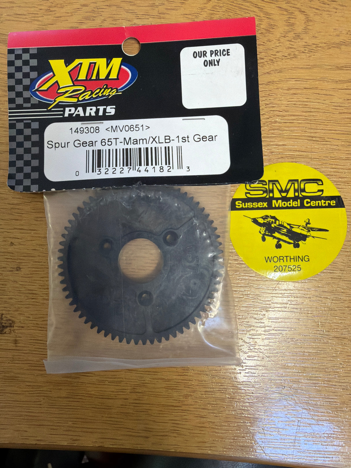 XTM RC car spare Parts Spur Gear 65 Tooth Mamoth or XLB 1st Gear 149308 MV0651 (Box 1)