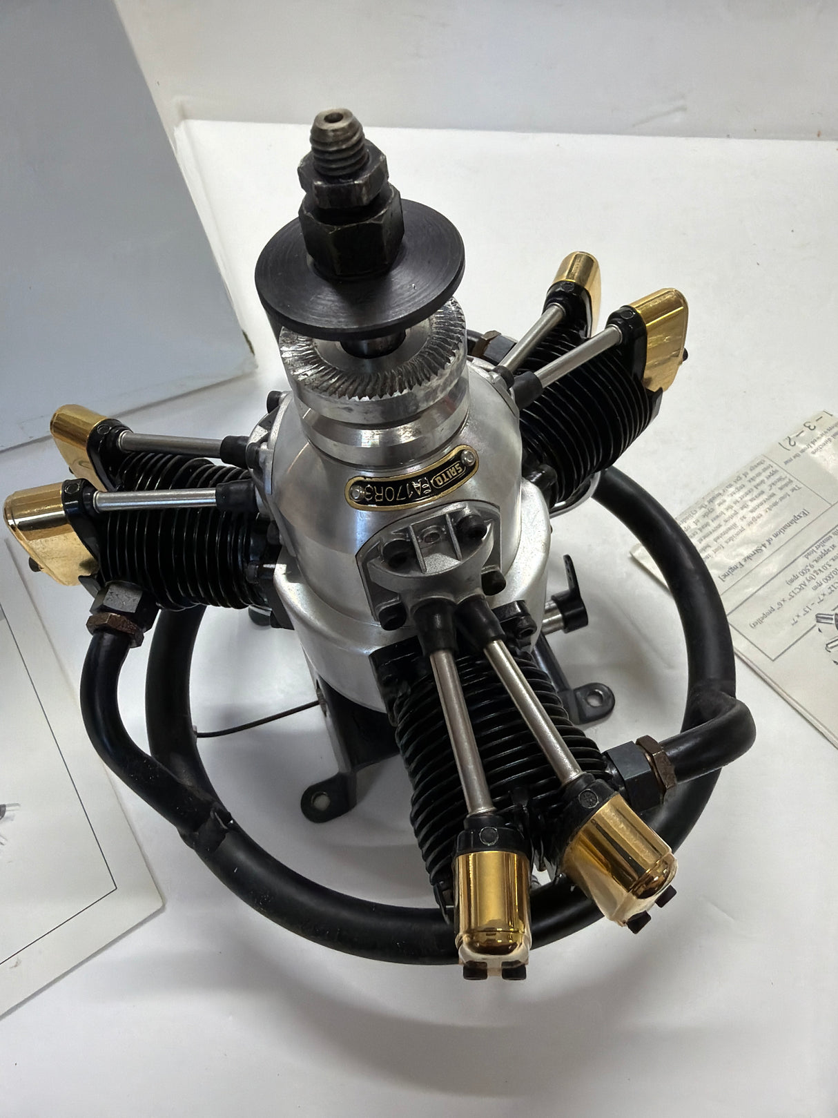 Saito Second Hand FA-170R3 Golden Knight Radial 3 Cylinder 4 Stroke RC Plane Engine