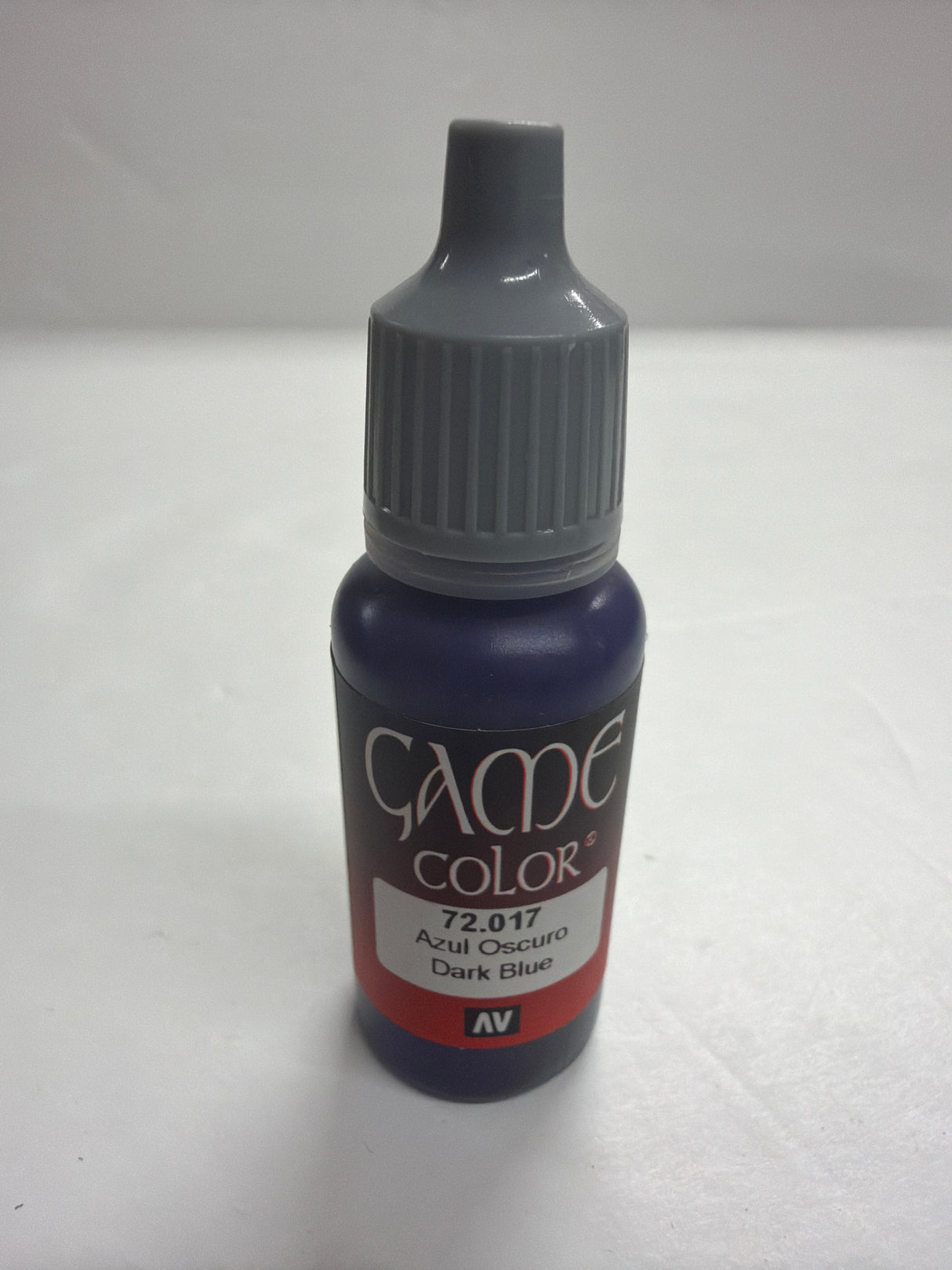 AV Acrylicos Vallejo Acrylic Paint Brush on Dark Blue 72.017