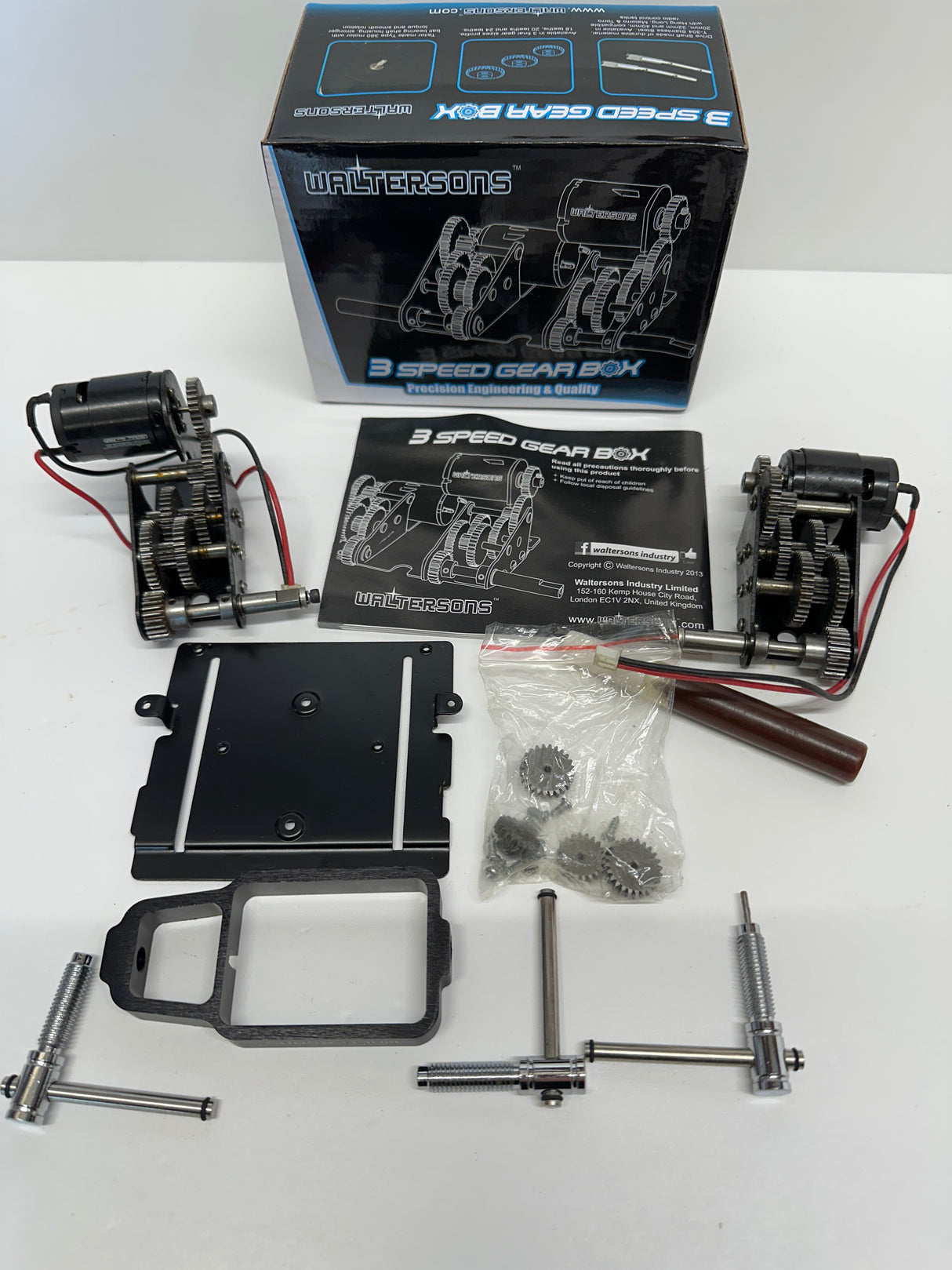 Waltersons- Henglong Tank 3 Speed Short Shaft all Metal Gear Box WT-622010