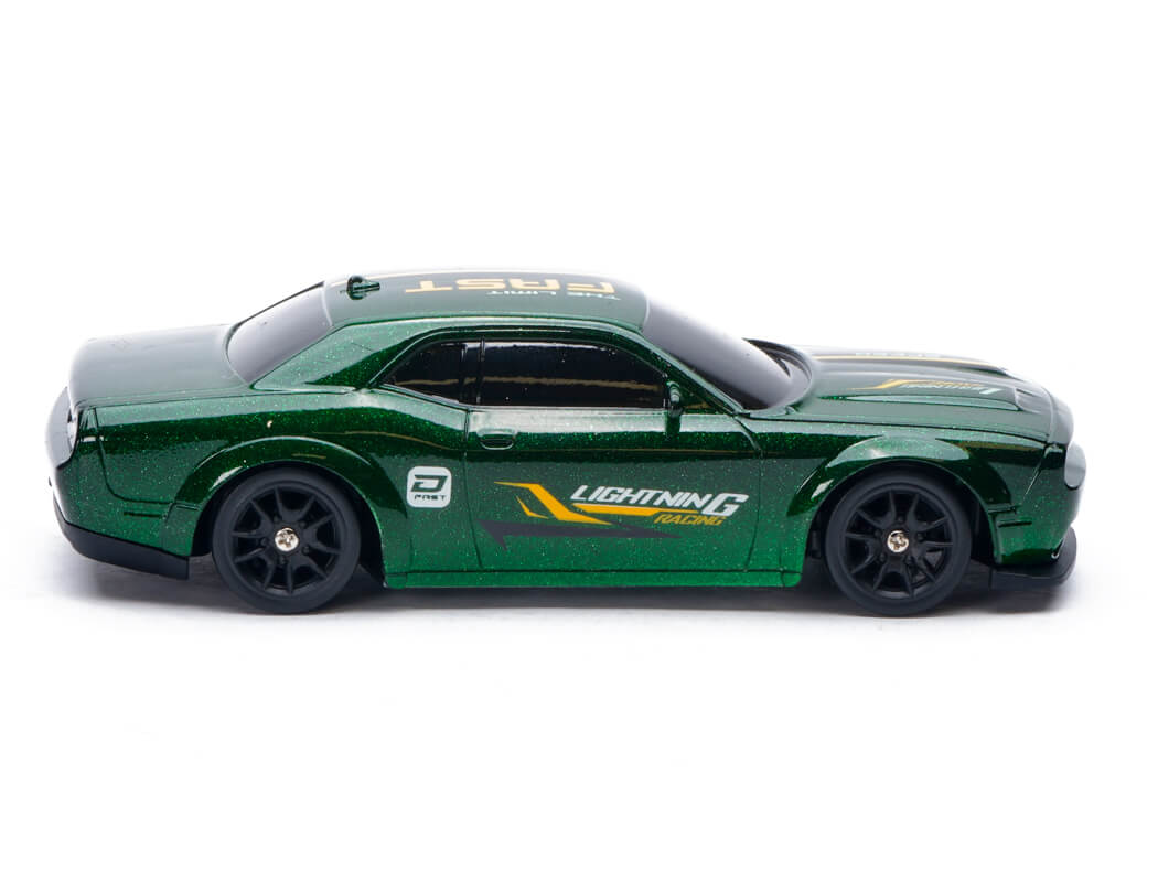 E-ZEE RC 1/43 LIGHTING STINGER 4WD DRIFT CAR w/GYRO - GREEN EZ-8501EGN