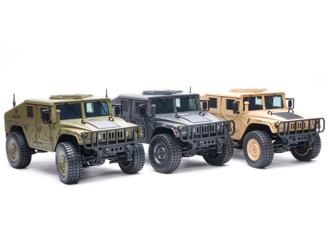 E-ZEE RC 1/16 4WD RC HUMMER MILITARY TRUCK - BLACK