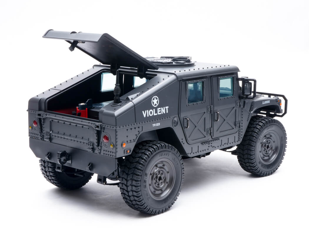 E-ZEE RC 1/16 4WD RC HUMMER MILITARY TRUCK - BLACK