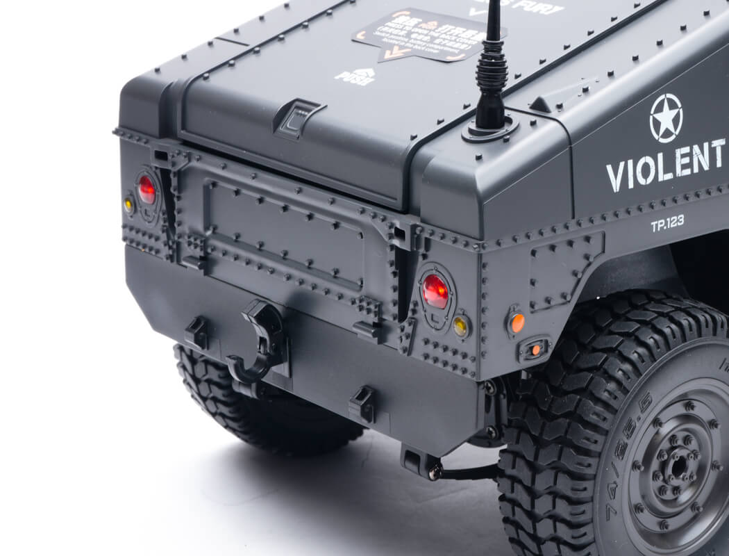 E-ZEE RC 1/16 4WD RC HUMMER MILITARY TRUCK - BLACK