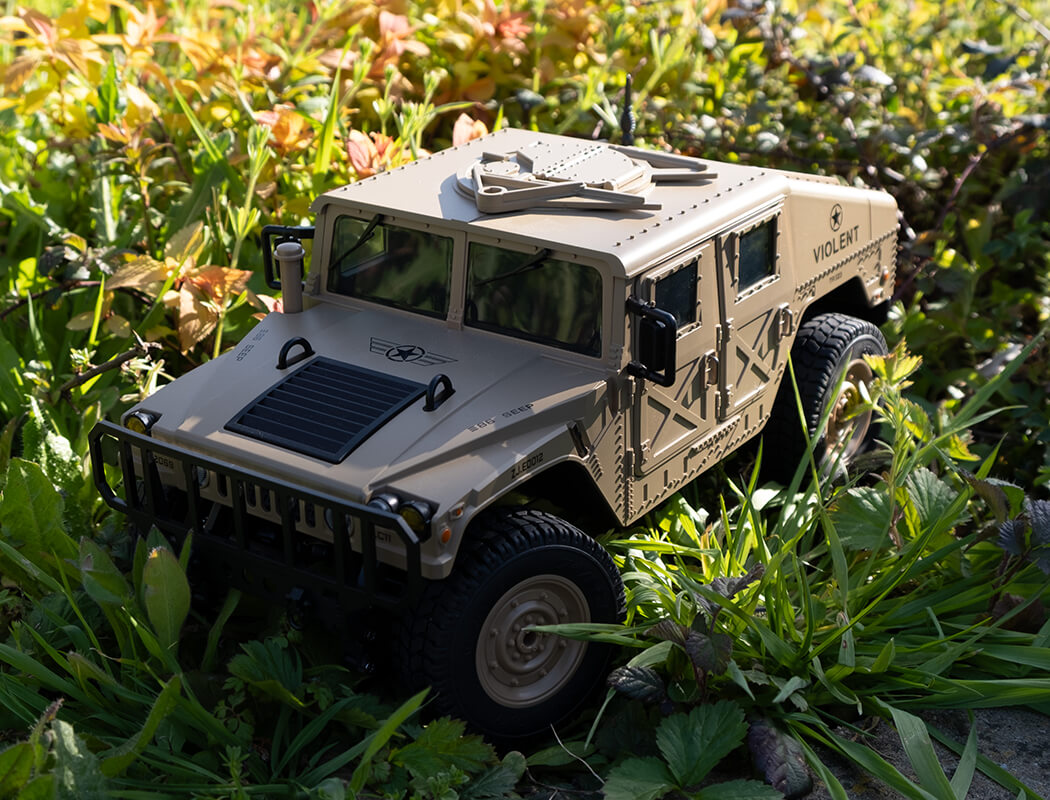 E-ZEE RC 1/16 4WD RC HUMMER MILITARY TRUCK - Desert Sand