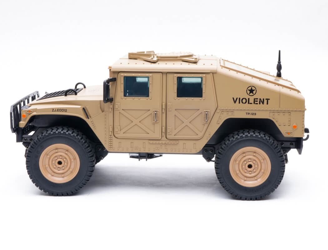 E-ZEE RC 1/16 4WD RC HUMMER MILITARY TRUCK - Desert Sand