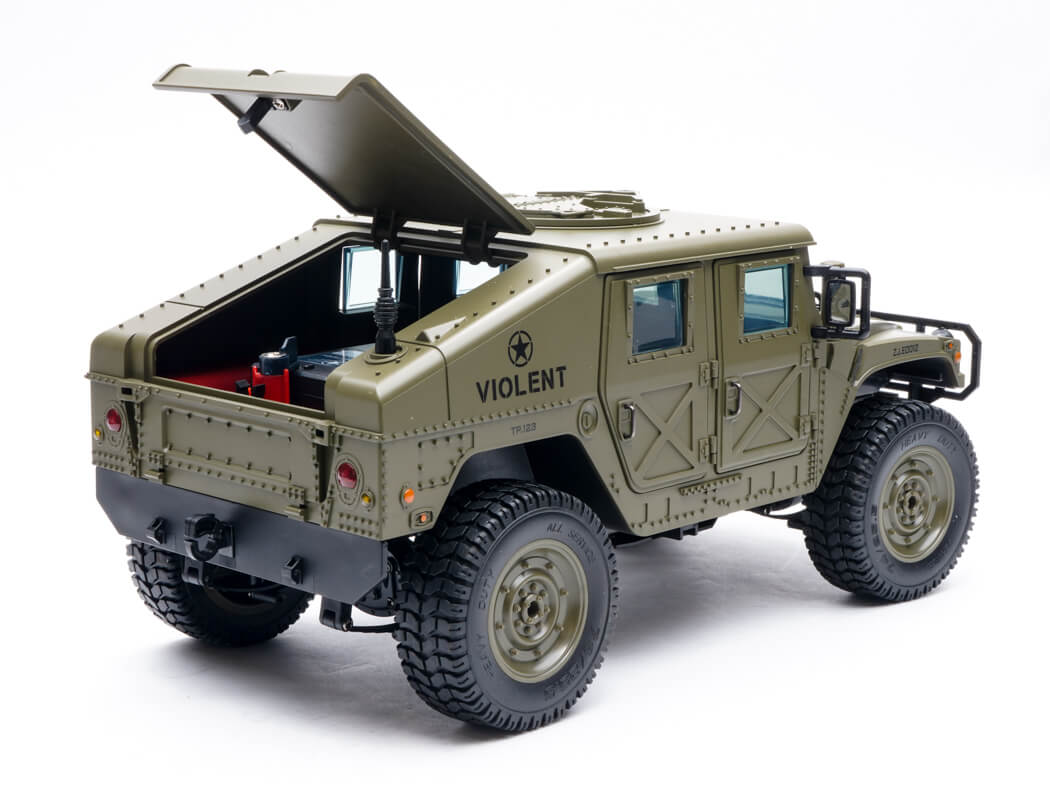 E-ZEE RC 1/16 4WD RC HUMMER MILITARY TRUCK - GREEN