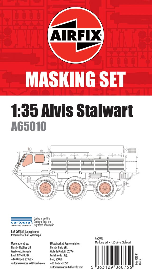 Airfix Masking Set - Alvis Stalwart - 1:35 Scale 1:35 Scale