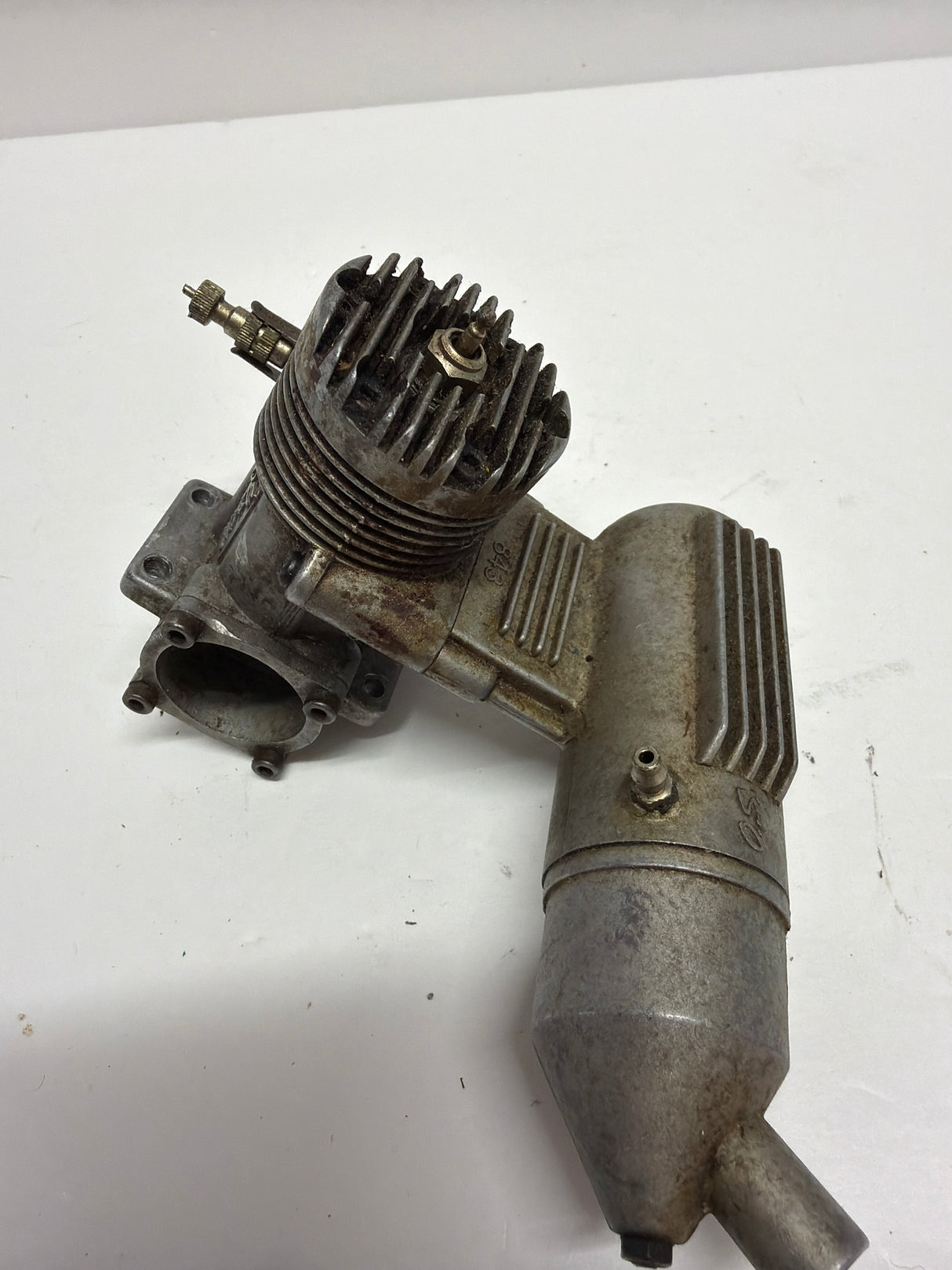 Second Hand Aircraft Engine 2-stroke OS Max 40 FP with Silencer (Box 62)