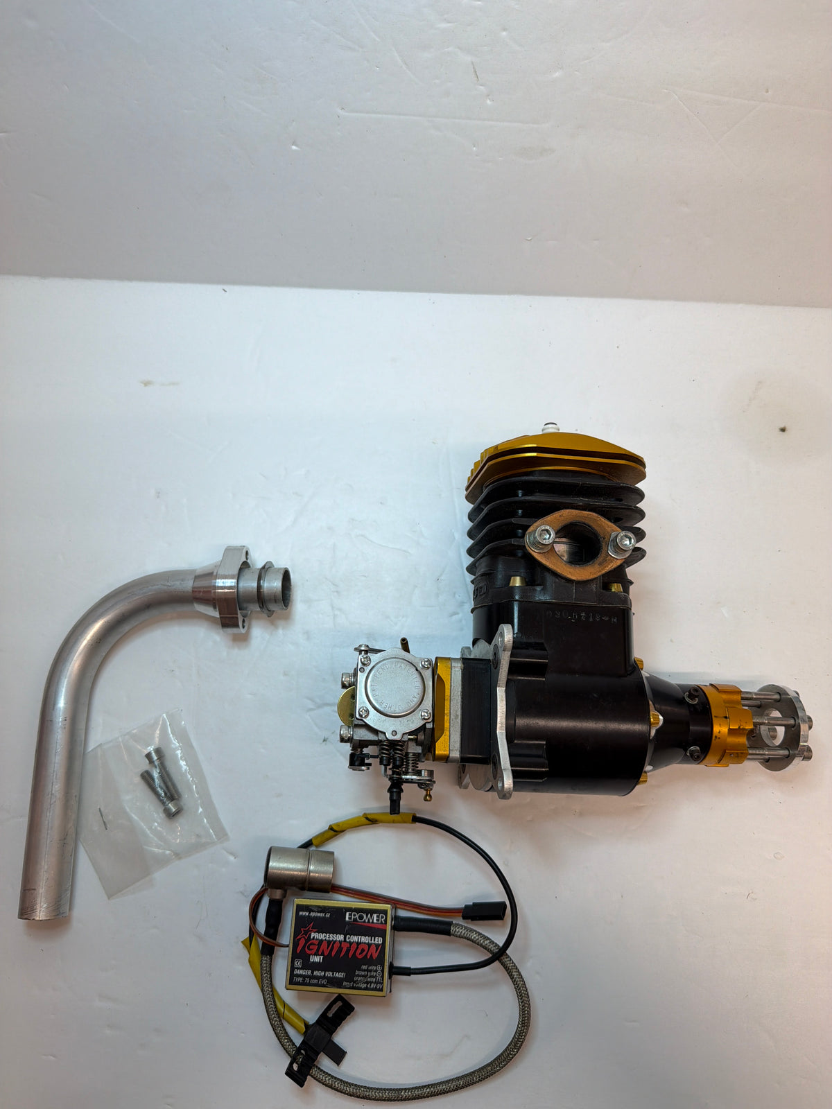 Evo 80 Petrol Petrol Engine Gasoline Slingle Cylinder Side Exhaust 2-Stroke Petrol Engine (Box 155)