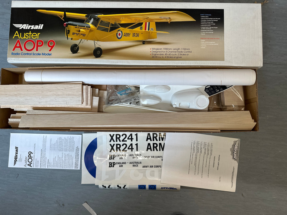 Airsail Auster AOP9 Radio control model kit