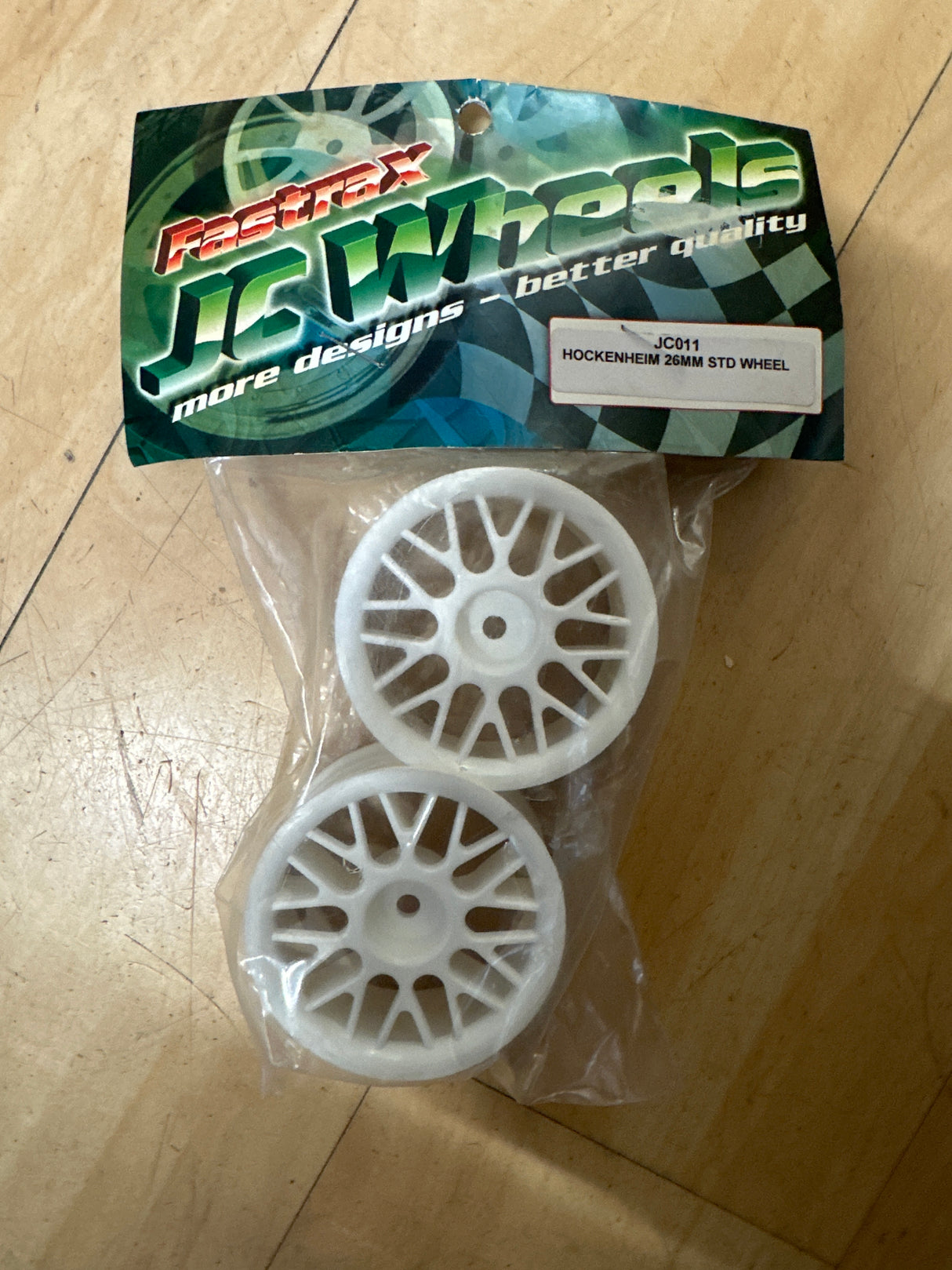 JC Wheels Hockenheim – 10 Y Spoke 26mm Touring Car Wheels 5mm Hex (1 pr) (Box 106)