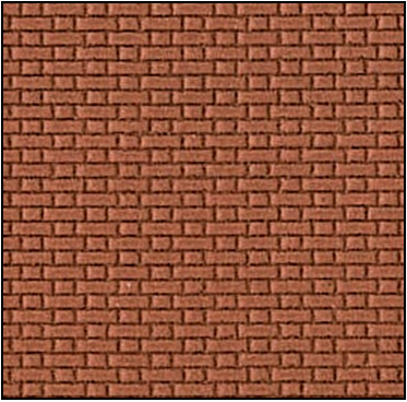 4mm Scale Flemish Bond *BRICK Coloured* (14 x 9)