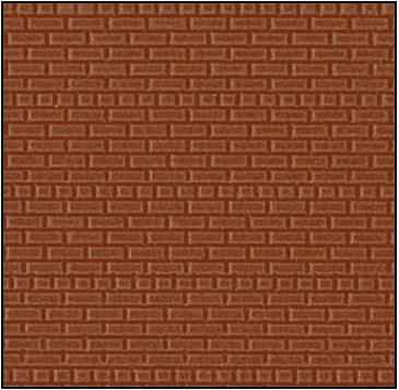 4mm HO/OO American Bond *BRICK Coloured* (13 x 9.5)