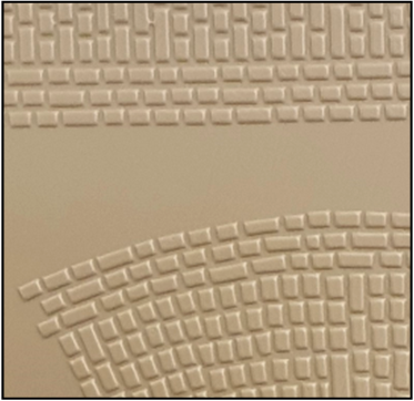 4mm Paved Roadway Setts *CONCRETE Coloured* (13.5 x 9.5)