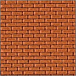 7mm Plain Bond Brickwork BRICK Colour