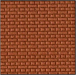 7mm English Bond Brickwork BRICK Colour