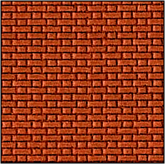 7mm Flemish Bond Brickwork BRICK Colour