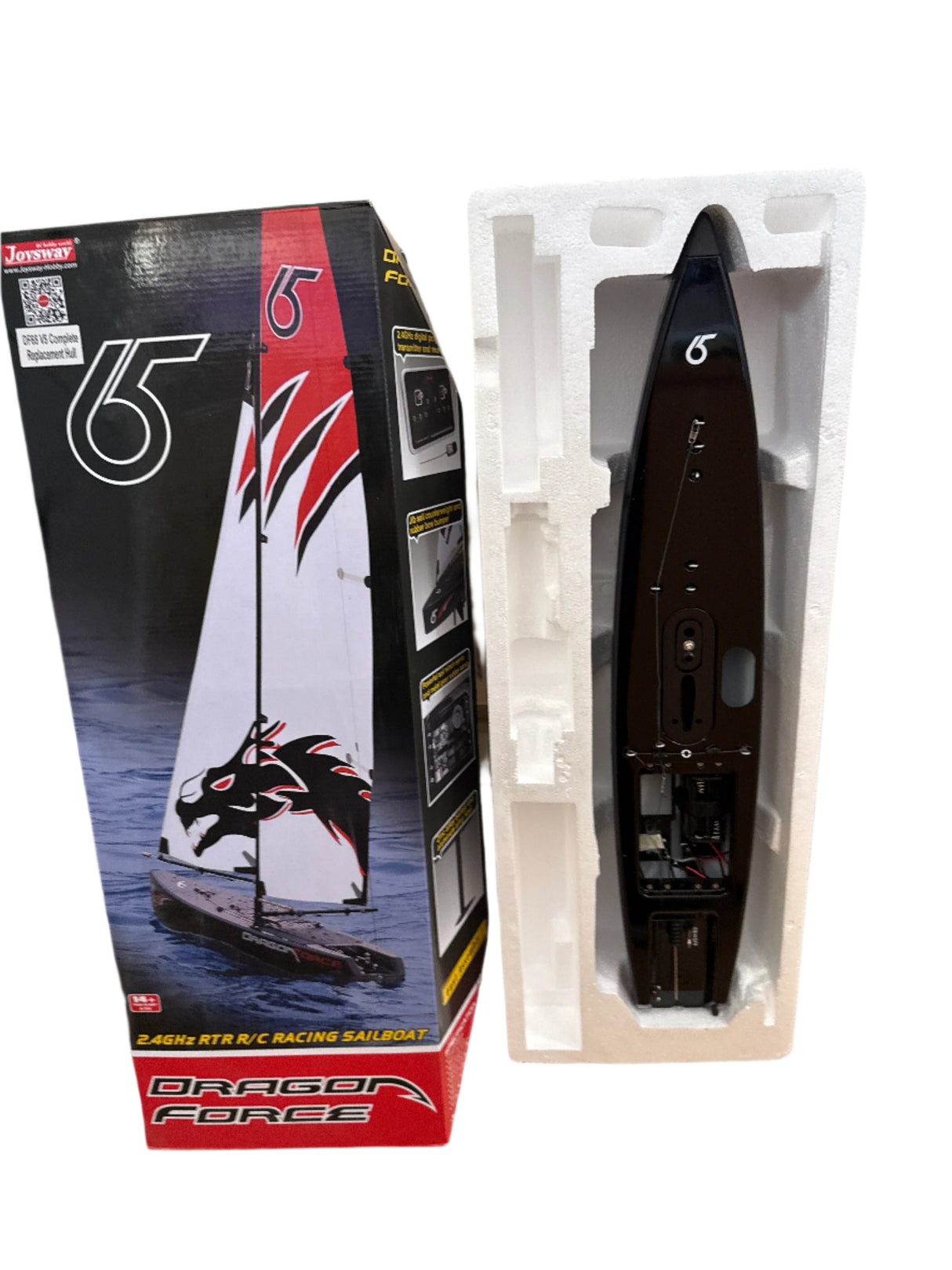 Joysway Yacht Complete replacement Hull Dragon Force 2014 V5 (STR1) - Black