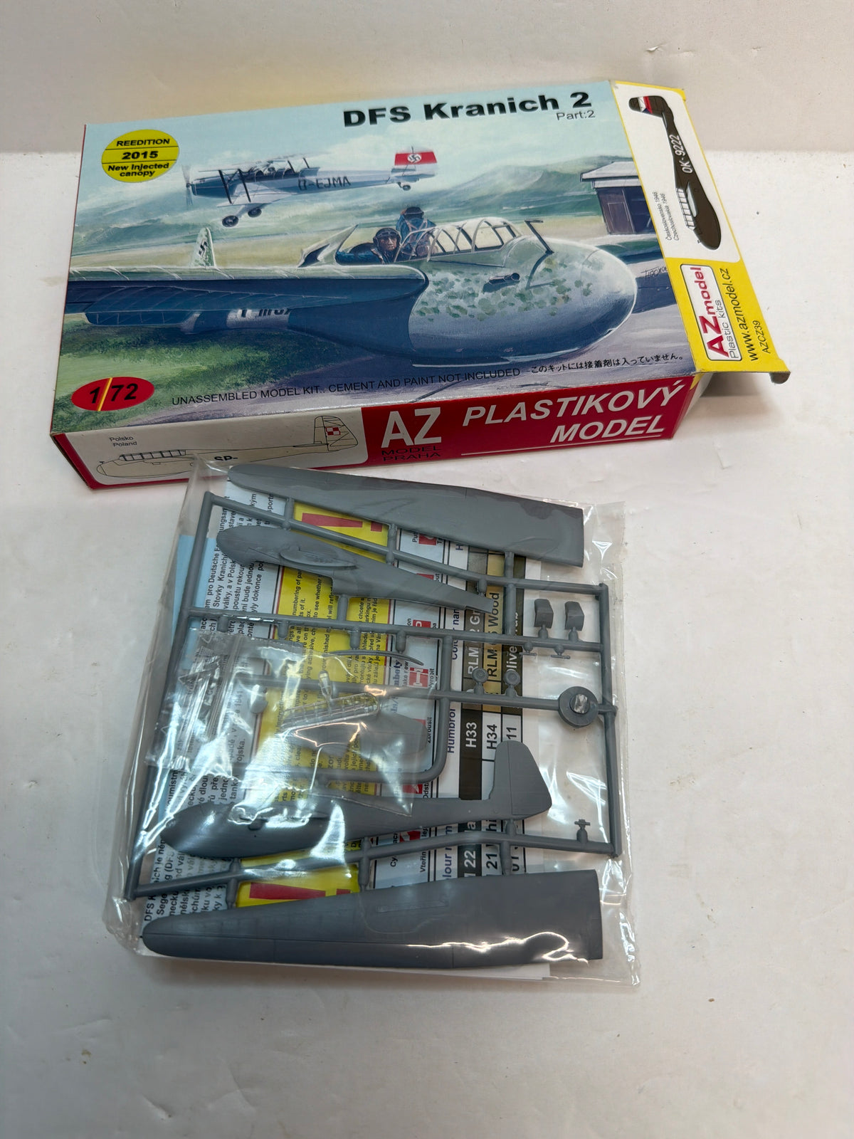 DFS Kranich II — AZ Model 1/72 Plastic model Kit Vintage