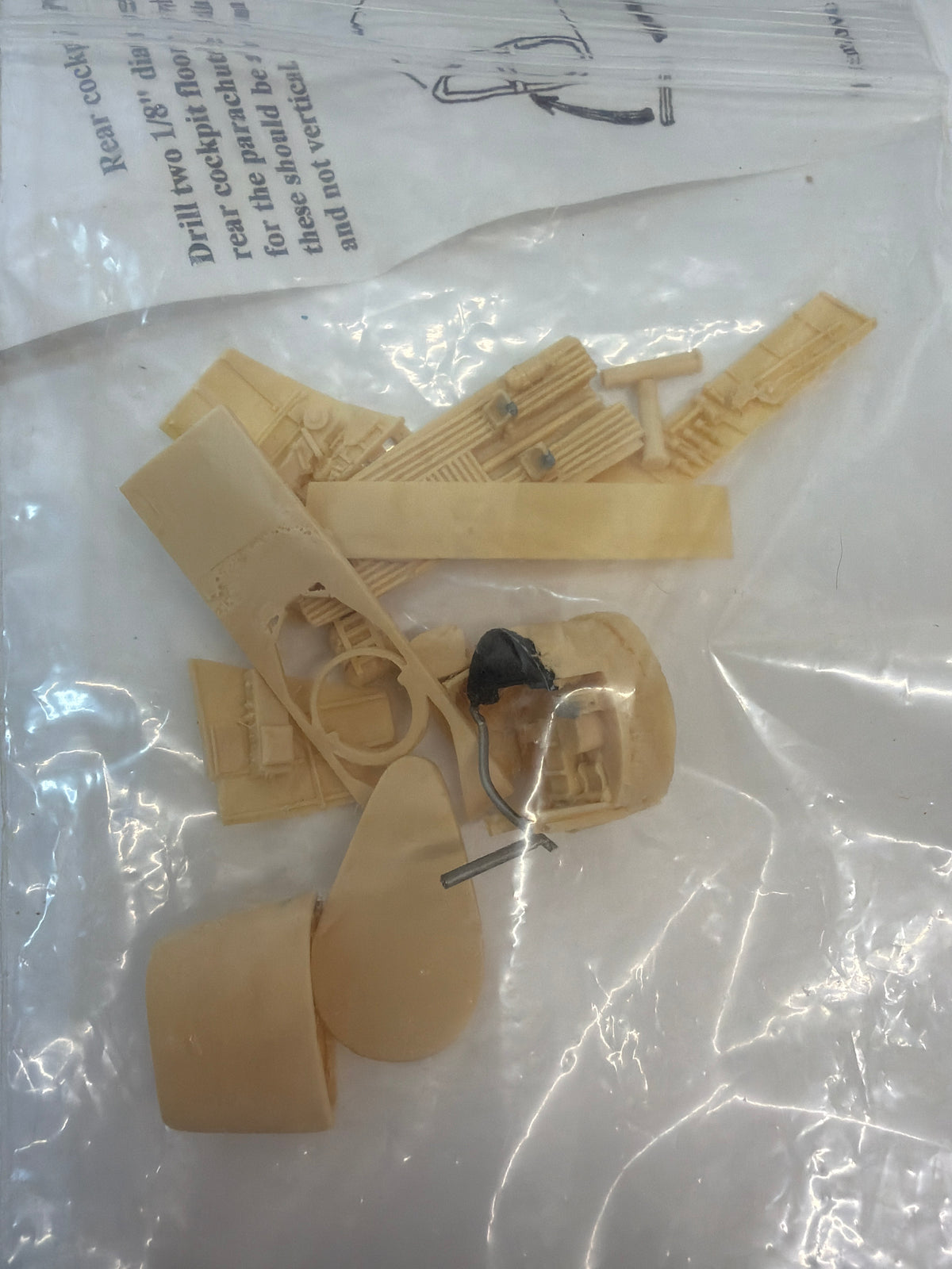 Monogram 85-0135 Vought OS2U-3 Kingfisher — 1:48 Plastic model aircraft kit model has been started on resin parts
