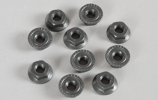 FG Modellsport RC Car Spares Wheel Nuts M6 Self-locking (Pk10) 06113 (BOX 82)