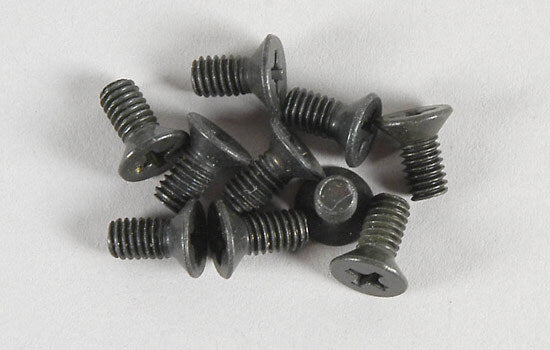 FG Modellsport RC Car Spares Countersunk Screw 4x8mm (Pk10) 06718/8 (BOX 82)